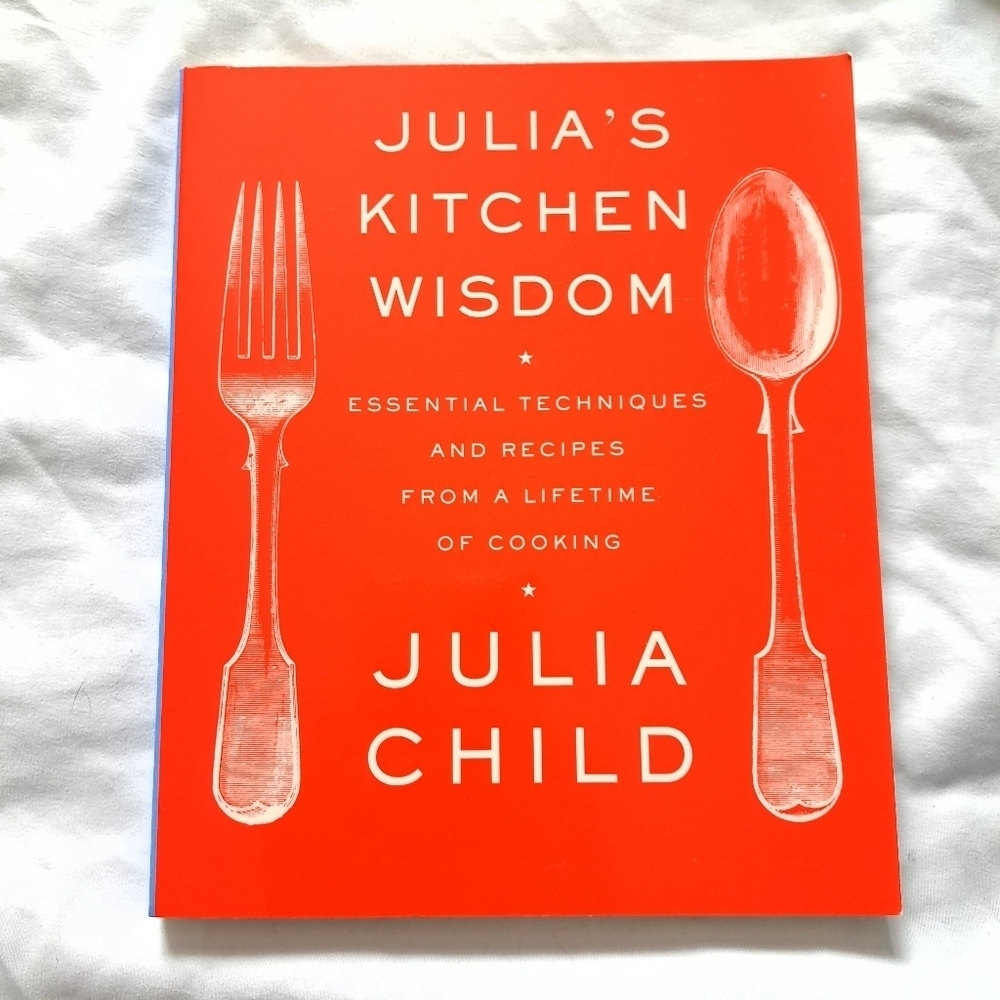Julia's Kitchen Wisdom Cookbook - Red Cover paper back book